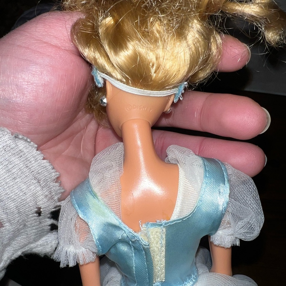 Vintage Disney 1966 Cinderella Barbie Mattel RARE Blue White Two Piece Dress - Picture 12 of 12
